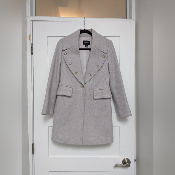 Club Monaco Woman’s Lavender Sogand Wool OverCoat - Picture 7 of 14